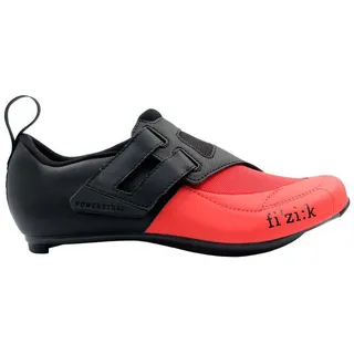 Fizik Transiro R4 Powerstrap Rennradschuhe - Black / Red - EU 42