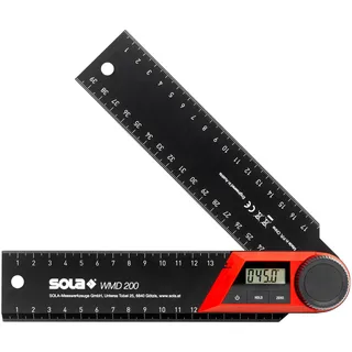 Sola Winkelmesser Digital elektronisch verstellbar 270Grad Lineal WMD 200