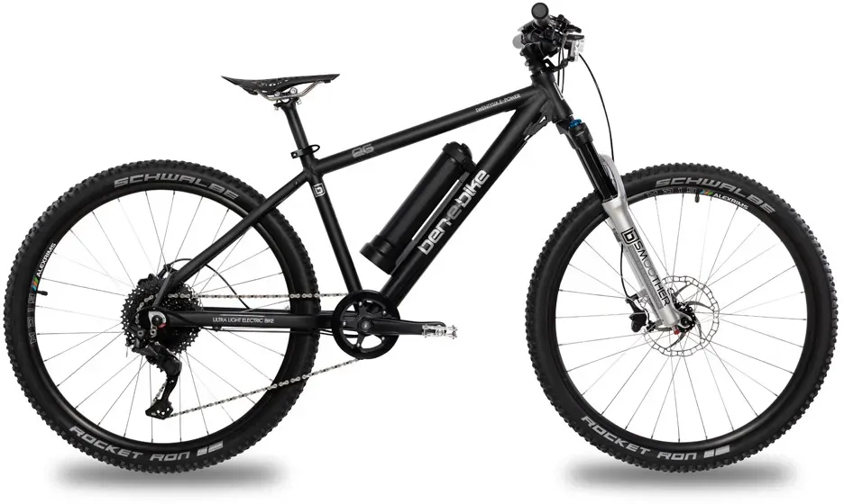 ben-e-bike TWENTYSIX E-Power Pro E-Bike für Kinder & Erwachsene - Black Edition