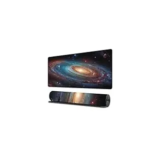 Surwin Mauspad Groß, Sternenhimmel Muster Mouse Pad Gaming Office Mousepad Mauspads Gaming Mat Pad rutschfest Desk Mat - Verbessert Präzision und Geschwindigkeit (300x700mm,Weltraum)