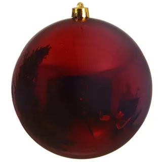Kaemingk Weihnachtskugel, Kunststoff 14cm Oxblood