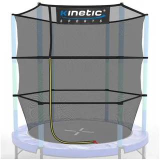 Kinetic Sports Trampolin Sicherheitsnetz für Jumper 140 cm Kindertrampoline – Ersatz Fangnetz Netz mit Reißverschluss, UV-beständig, Indoor