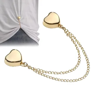 Magnetische Clips - Herzförmige Hemdclips, Perfektes Design Für Frauenoberteile Und Blusen | Multifunktionale Hosen, Schals Und Hülsenkettenclip-Reißverschlüsse, Bequem Und Einfach Zu Verwenden, Um Kl