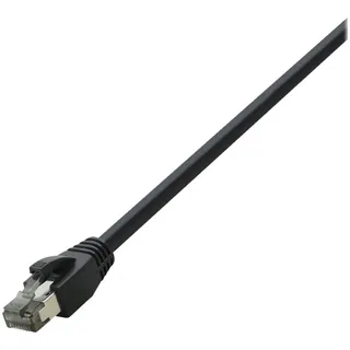 Logilink Patchkabel PrimeLine, Cat.8.1 S/FTP schwarz, Geflechtschirm, Halogenfrei 1St.
