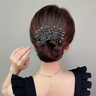 LAKEMON Ins Style Elegant Fauler Lockenwickler, Twist Hairstyle Dutt Haarschmuck, Wiederverwendbare Spiral-Haargeflecht-Flechtclips, für Haar-DIY-Lockenwickler (D)