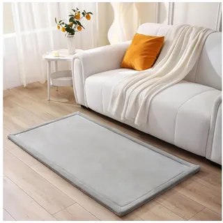 Hakuna Matte Wolkenweiche Spielmatte Baby 150x80x2,5cm, grau – Teppich für Kinderzimmer mit hochwertigem Memory-Schaum – Krabbelmatte Baby mit Rutschfester Unterseite – Krabbeldecke, Kinderteppich, Tatami Matte