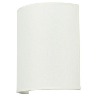 Licht-Erlebnisse Wandlampe Up Down Creme Stoff Metall Wandleuchte innen Schlafzimmer