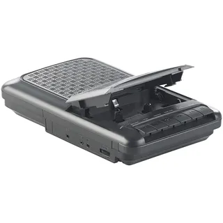 Mobiler Kassettenspieler, Lautsprecher, Kopfhörer-Anschluss, Mikrofon