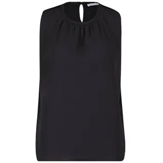 Betty & Co Damen Blusenshirt mit Webbesatz XL, Schwarz - XL