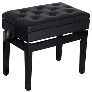 Homcom Klavierhocker Klavierbank Bank Schminkhocker Hocker mit Stauraum höhenverstellbar 54,5 x 33 x 48-58 cm