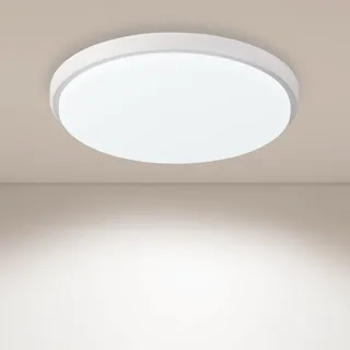 JDONG 36W LED Deckenleuchte Flach Ultra Dünn Deckenlampe Rund, 4000K Ø40cm, Weiß Deckenleuchte Flach