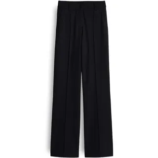 OPUS PANTS Damen City Pants | LUANE Long City Pants aus nachhaltigem Viskose Mix Black, 36 - 36W