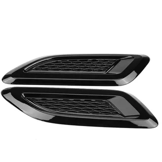 Couvercle D'admission D'air Prise D'air Du Capot, Enjoliveur D'aile De Sortie D'aération Capot Extérieur Pour Evoque 2012-2018(Tout Noir), Prise D'air Décorative De Voiture