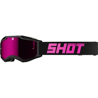 Shot Iris 2.0 Solid Motocross Brille, schwarz-pink für Männer