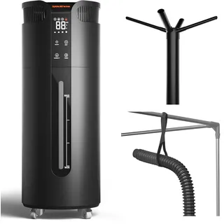 Spider Farmer 16L Luftbefeuchter mit Timer und 4 verlängerten Schläuchen, 4 Nebelstufen, Gewerblicher Growraum Luftbefeuchter für Pflanzen und 120x240x200cm Grow Zelt