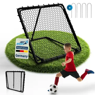 ArtSport Fußball Rebounder Power Pass - verstellbar, stabiler Rahmen, platzsparend verstauen