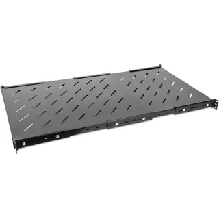 Intellinet Network Solutions Intellinet 19 Zoll 550-1100mm 1 HE Traglast bis 45kg, Serverschrank Zubehör, Schwarz