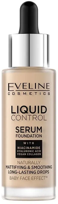 Foundation mit Niacinamide in einer Pipettenflasche