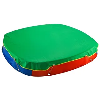 BURI Schutzplane Sandkastenabdeckung Abdeckplane Wetterschutzhülle 150x150cm grün grün