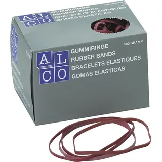 Alco 757 Gummiband Länge 150mm Breite 4mm, rot