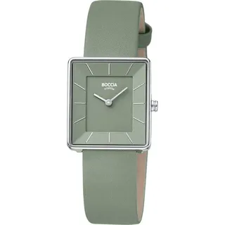 Boccia Titanium Boccia Damen-Armbanduhr Titan Salbeigrün
