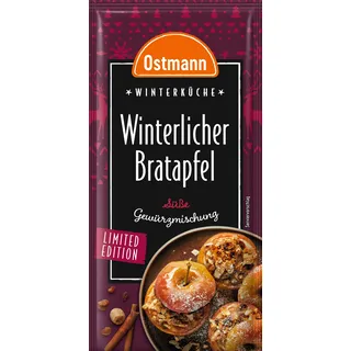 Ostmann Gewürze – Winterlicher Bratapfel Gewürzmischung, für 4 Portionen, süßes Gewürz für Bratapfel, 15 g im Beutel (Verpackungsdesign kann abweichen)