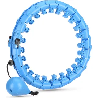 Gymtek Smart Hula Hoop Reifen Erwachsene, Hula Hoop mit Gewicht, Hulahuppreif zum Abnehmen, Smart Hula Hoop Leise, Hoola Hoop zum Abnehmen, Hoola Hoop mit Gewicht Kugel und Noppen