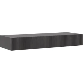Selsey Schminktisch Makeup Tisch Frisiertisch Kosmetiktisch 110 cm Mit 2 Schubladen, Hängend Portland Schwarz, Nolie