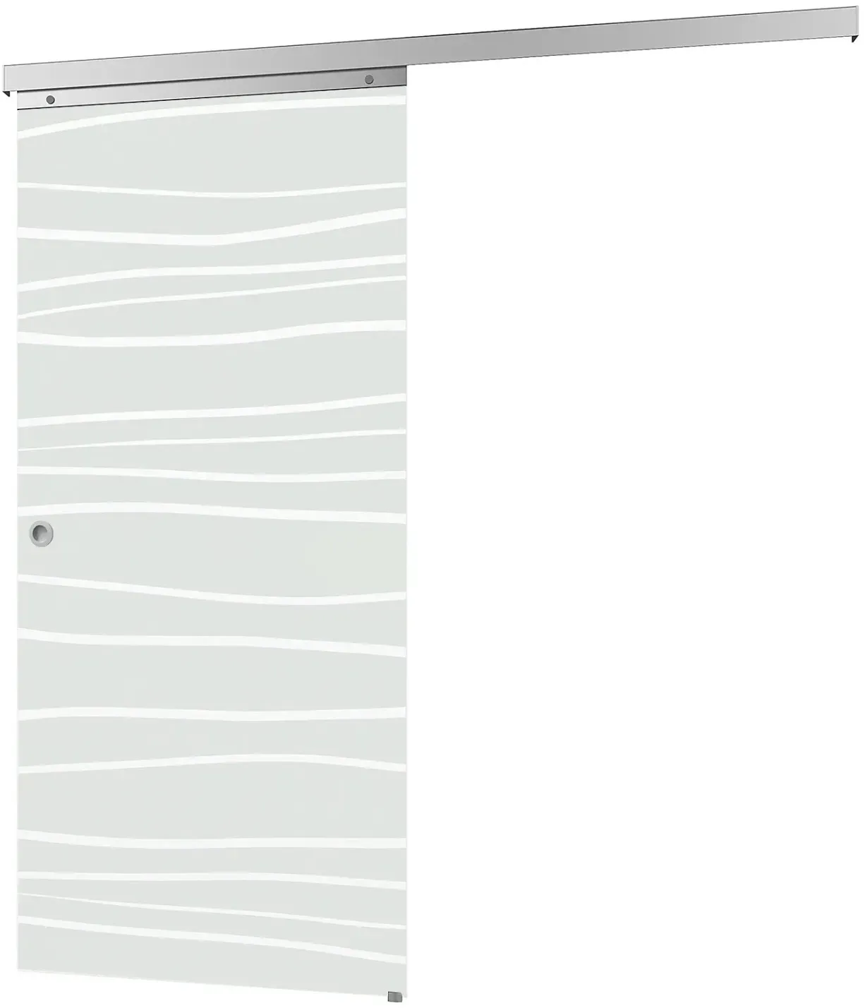 inova Glasschiebetür Mistral 900 x 2035 mm Komplettset mit Griffmuschel inkl. 2Seitiger Softclose