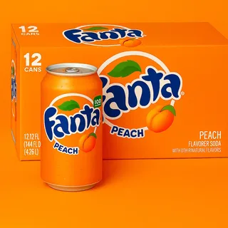 (0,47 EUR/100ml) Fanta Peach USA 12x0,355ml Vorteilspack (inkl. Pfand)