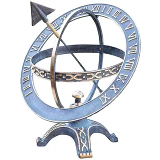 IDYL Gartenfigur IDYL Outdoor Zeitmesser Bronze "Sonnenuhr", Bronze – sehr robust – Langlebig – witterungsbeständig