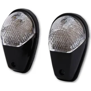 Highsider Verkleidungsblinker LED Schwarz / Klar Vorne & Hinten