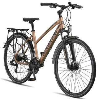 licorne bike gmbh Premium Touring Trekkingrad 28 Zoll RH 0 cm Damen gold