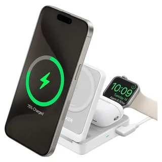 Anker MagGo 3-In-1 Foldable Kabelloses Ladegerät 15W Weiß