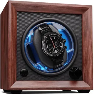 Klarstein - Uhrenbeweger für Automatikuhren, Automatik-Uhrenbeweger für 1 Uhr, Automatikuhr Uhrenbeweger mit Acryl-Tür, Automatischer Uhrenbeweger,