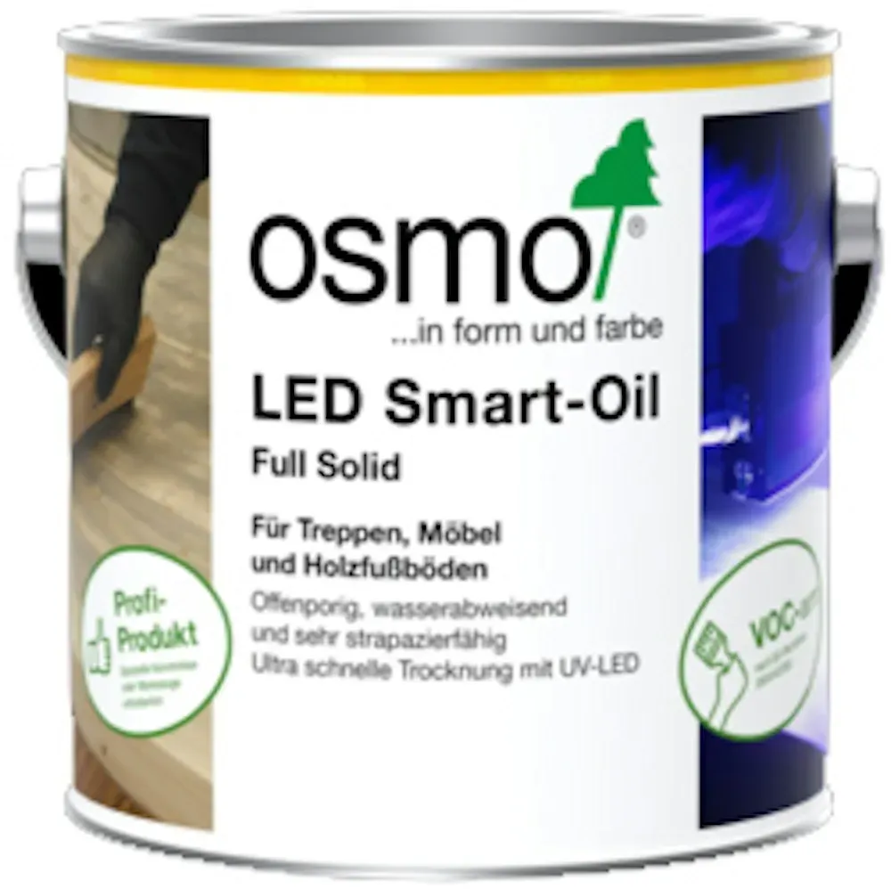 OSMO LED Smart-Oil - Oberflächenfinish zur Aushärtung mit LED Strahlern 5980 Farblos matt 2,5 l