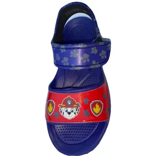 PAW PATROL Paw Patrol Sandalen Badeschuhe Schuhe für Jungen + Mädchen, rutschfeste Sohle, Klettverschluss, Kinderschuhe Sommerschuhe Schwimmschuhe rosa + blau Gr.24/25 26/27 28/29 30/31 Badesandale blau 30-31 EU