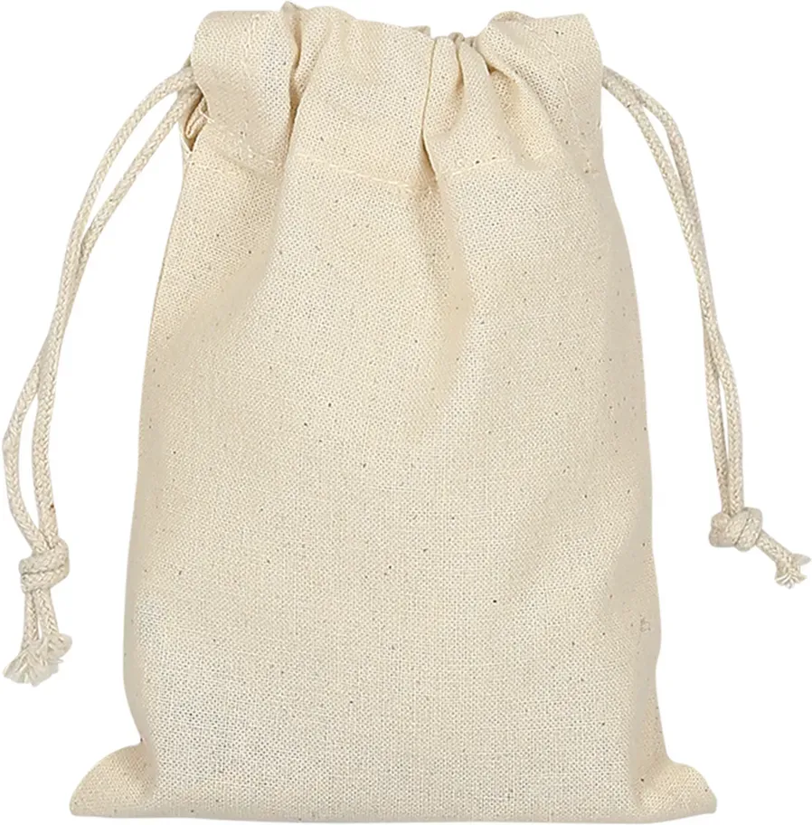 TEXXILLA 10er | 25er | 100er Pack Zuziehbeutel Organic aus zertifizierter Produktion | 10 x 14cm | Jutebeutel, natur