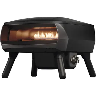 Witt Piccolo Rotante Pizzaofen 13" mattschwarz  mit einem rotierendem Pizzastein