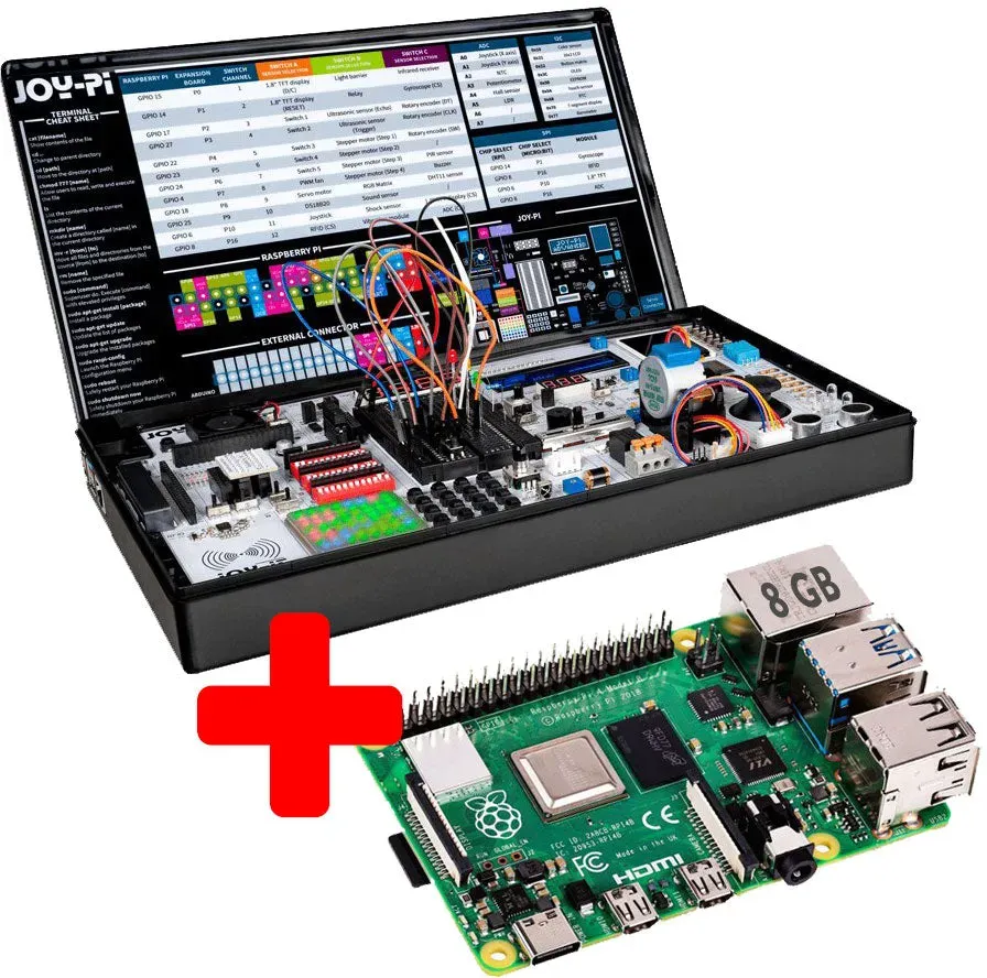 Joy-Pi Advanced Entwicklungsplattform (inkl. Raspberry Pi 4, 8 GB)