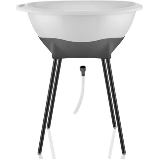 Babyjem Baby Badewanne mit Gestell Elegantes Babybadewanne Babywanne, Weiß