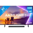 Philips Ambilight 85 Zoll PUS8500 QLED 4K (2025) + JBL Bar 300 M2 Schwarz