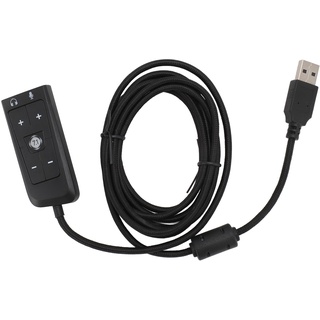 USB-zu-3,5-mm-Klinken-Audio-Soundkarten-Adapter für für Cloud II, Immersiver Virtueller Surround-Sound, mit LED-Anzeige, Lautstärkeregelung, für PS5 für -Serie