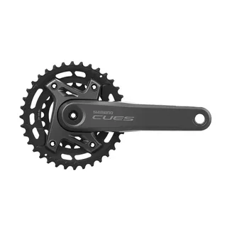 Shimano Unisex – Erwachsene Cues FC-U6000-2 Kurbelgarnitur, Schwarz, 175 mm