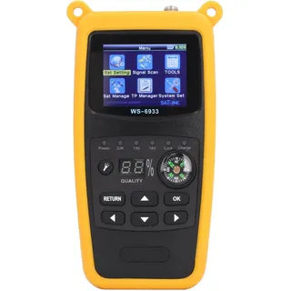 Satellitenfinder, Buttons 100‐240VAC Digital Satellite Signal Finder Messgerät für die Autonavigation (EU-Stecker)