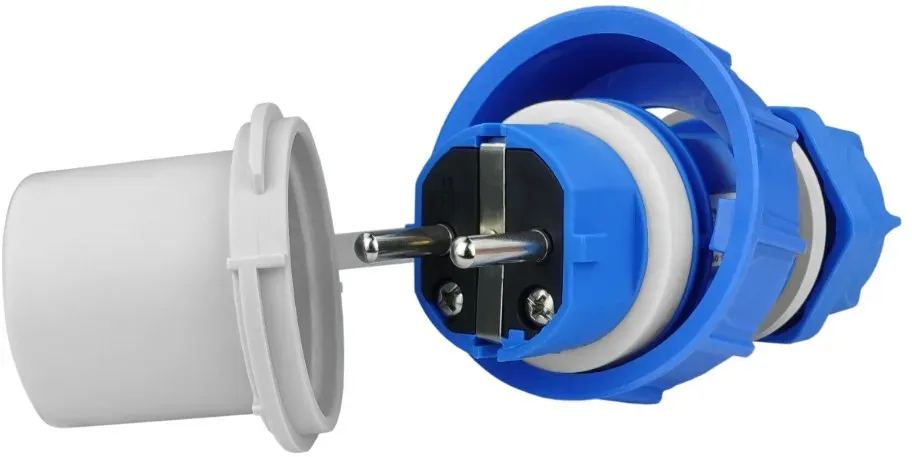 Stecker 16A 2P+Z 230V Schutzkontakt Schuko Hermetisch IP68 3101-365-0900