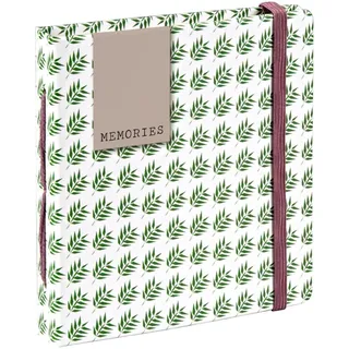 Hama Polaroid Fotoalbum für Instax Mini (Einsteckalbum für 56 Sofortbilder, Album zum selbstgestalten) Blätter-Motiv