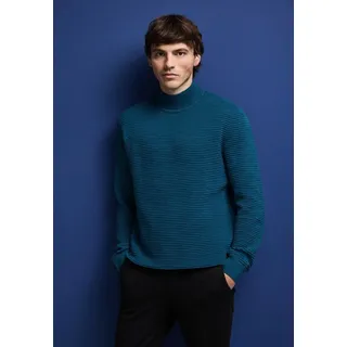 STREET ONE Strukturpullover Blau 3XL