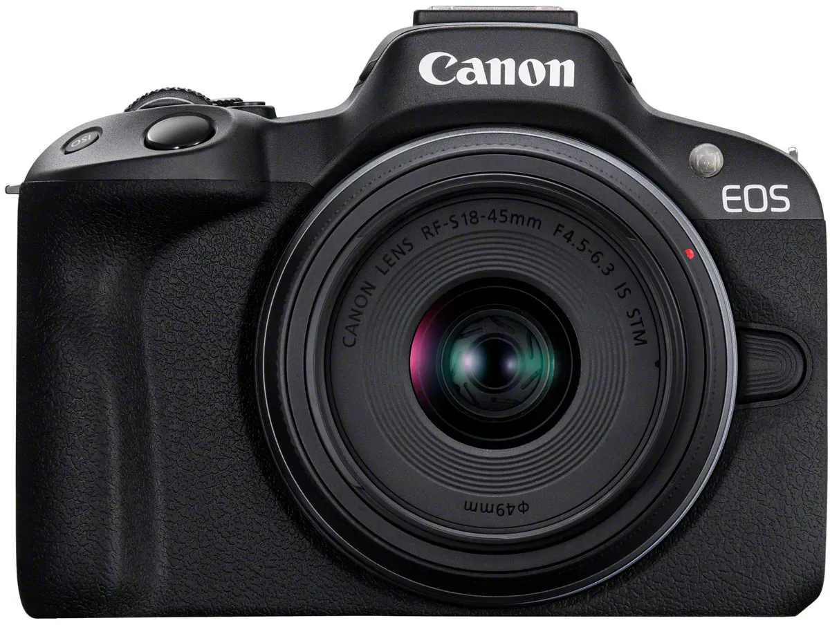 Canon EOS R50, Schwarz + RF-S 18-45mm F4.5-6.3 IS STM Kit, 24,2 MP, 6000 x 4000