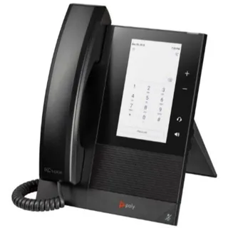 Poly CCX 400 Für Microsoft Teams VoIP-Telefon mit Rufnummernanzeige/Anklopffunktion SIP SDP 24 Leitungen Schwarz